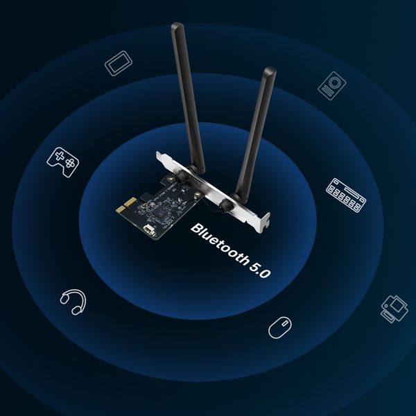  Card Mercusys MA30E WiFi 5 | AC1200, Bluetooth 5 