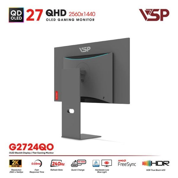  Màn hình Gaming AI Vision Pro G2724QO | 27 inch, 2K/QHD, 240Hz, QD-OLED 
