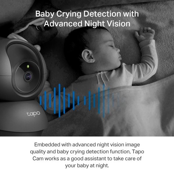  Camera WiFi trong nhà TP-Link Tapo C211 | 3MP, 2K, Hồng ngoại, 360°, Đàm thoại 