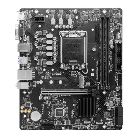 Mainboard MSI PRO B760M-E DDR4 QSD | Intel B760, Socket 1700, mATX, 2 khe DDR4