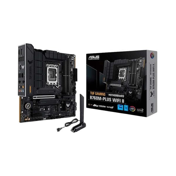  Mainboard ASUS TUF Gaming B760M-PLUS II Wifi DDR5 | LGA 1700, mATX, 4 khe RAM 