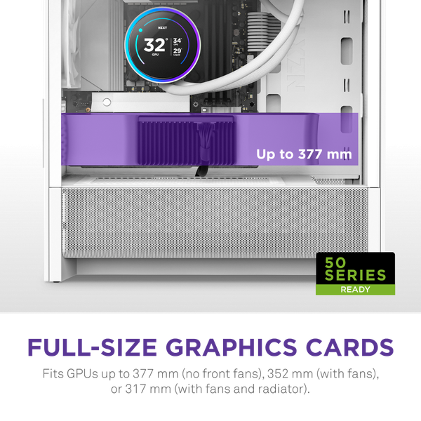  Thùng máy Case NZXT H3 Flow - Trắng (CC-H31FW-01) 