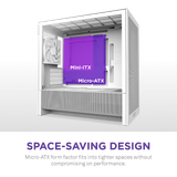  Thùng máy Case NZXT H3 Flow - Trắng (CC-H31FW-01) 