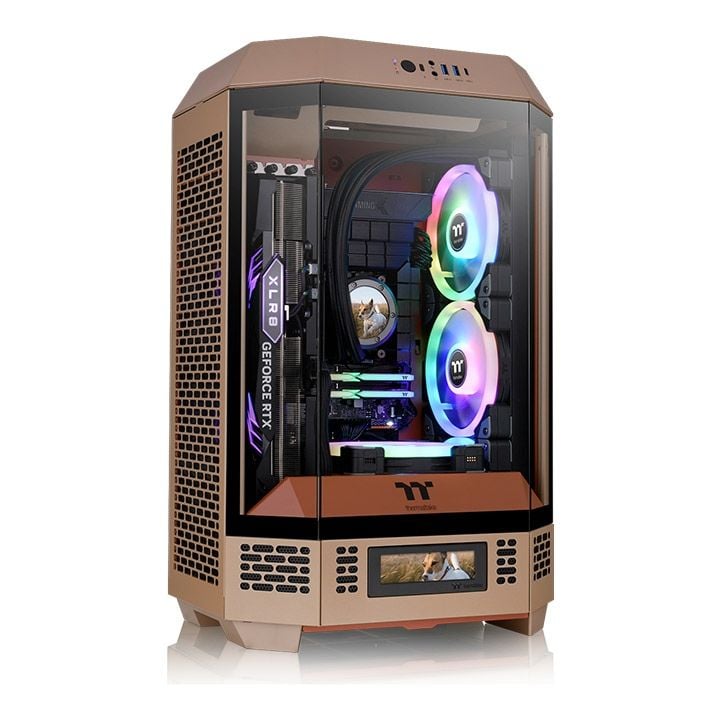 Thùng máy Thermaltake Tower 300 Gravel Sand M-ATX | Sẵn 2 fan 14cm