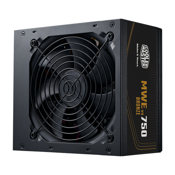  Nguồn máy tính Cooler Master MWE 750W Bronze V3 230V 80 Plus (MPE-7501-ACABW-3BEU) + Dây Nguồn | Non Modular, ATX 