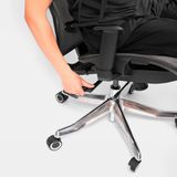  Ghế công thái học Ergonomic Hyperwork Airy Pro - Đen | Lưới Flow Mesh, Tay 6D, Piton Class 4, Móc treo áo 