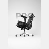  Ghế công thái học Ergonomic Hyperwork Airy Pro - Đen | Lưới Flow Mesh, Tay 6D, Piton Class 4, Móc treo áo 
