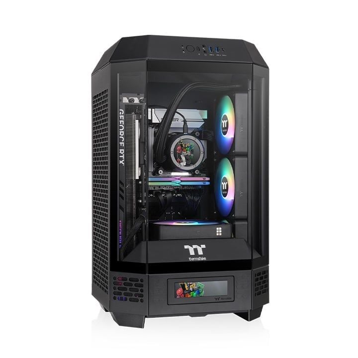 Thùng máy Thermaltake Tower 250 Mini-ITX Black | Không kèm fan (CA-1Z9-00S1WN-00)