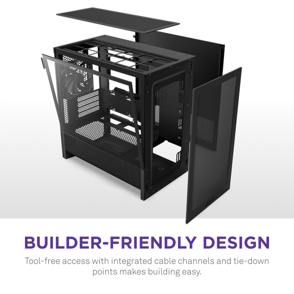  Thùng máy Case NZXT H3 Flow - Đen (CC-H31FB-01) 