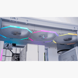  Quạt tản nhiệt PC Leopard Galaxy | Kit 5 fan 120mm, ARGB, Trắng 