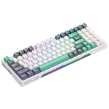  Bàn phím cơ Machenike K500 Pro-B94W | Wireless, Tri-Mode RGB, White, Silver Switch 