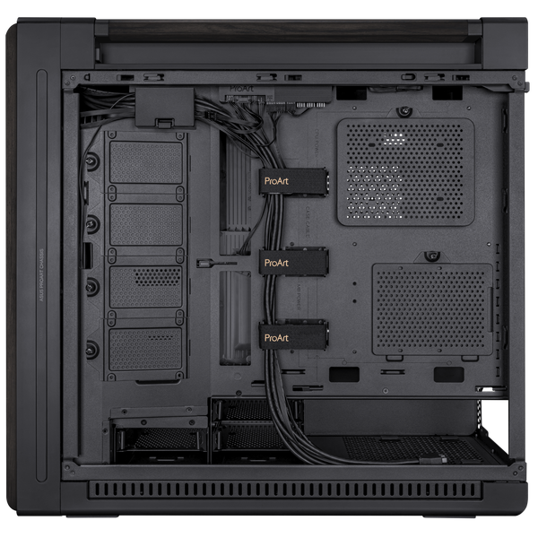  Thùng máy ASUS ProArt PA602 Wood Edition - Tempered Glass Panel | Kèm sẵn 2 fan 20cm, 1 fan 14cm 