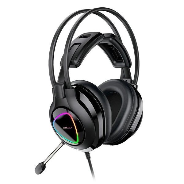  Tai nghe Gaming Zidli ZH-A10 | Có dây, Over-ear, RGB, Xám - Đen 