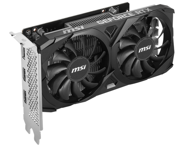  Card màn hình NVIDIA GeForce RTX 3050 MSI Ventus 2X E OC | 6GB GDDR6, 2560 CUDA, 300W 