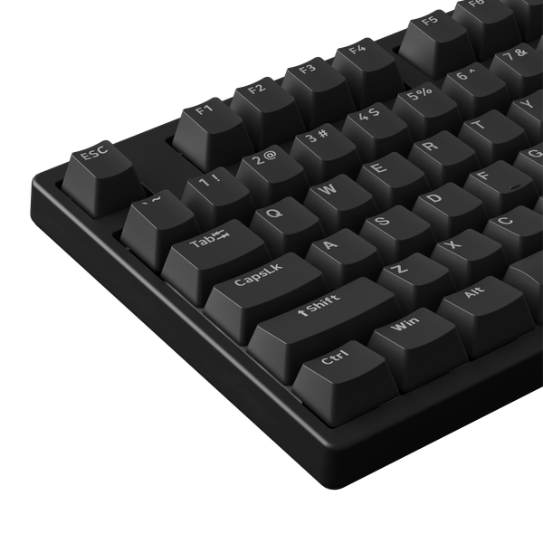  Bàn phím cơ gaming Akko 3108 SR Black Shine Through | Có dây, Fullsize, Clicky Switch, RGB, Black 