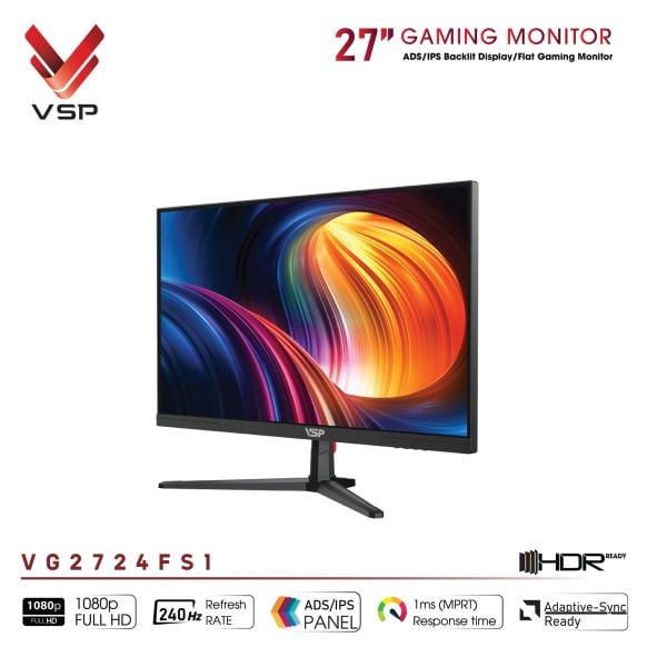  Màn hình Gaming VSP VG2724FS1 | 27 inch, FHD, 240Hz, IPS 
