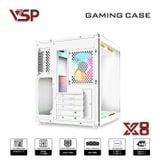  Thùng máy Case VSP X8 - Trắng | Hồ cá, không kèm fan 