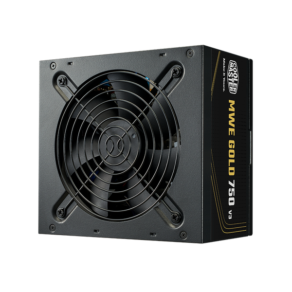  Nguồn máy tính Cooler Master MWE 750W Gold V3 (MPE-7506-ACAG-BEU) (Cáp Liền) Atxb.1 | Non Modular, ATX 