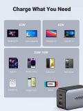  Củ sạc nhanh Ugreen 10334 65W GaN 3 cổng | USB Type-C x2, USB Type A x1, hỗ trợ QC4+, PD 3.0 (CD244) 