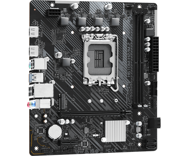  Mainboard ASRock H610M-H2/M.2 DDR4 | LGA 1700, mATX, 2 khe RAM 