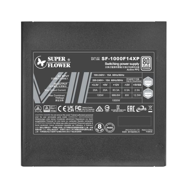 Nguồn máy tính SUPERFLOWER LEADEX VII Platinum PRO Black 1000W 80 Plus Platinum | Full Modular, ATX 