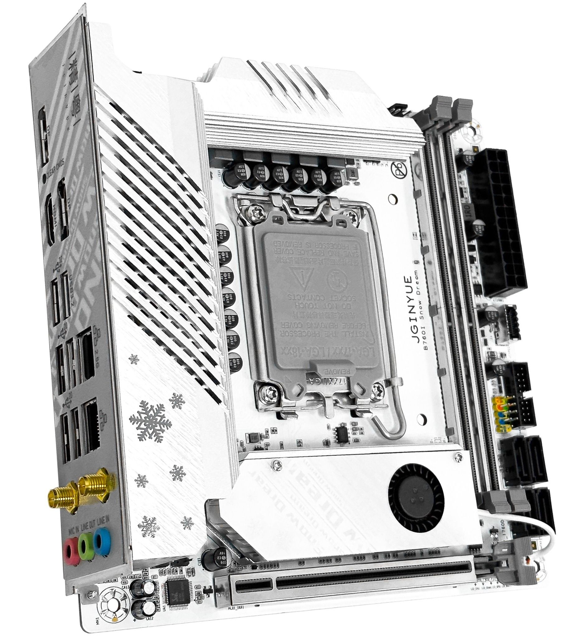 Mainboard JGINYUE B760-ITX Snow Dream DDR4 – TINHOCNGOISAO.COM