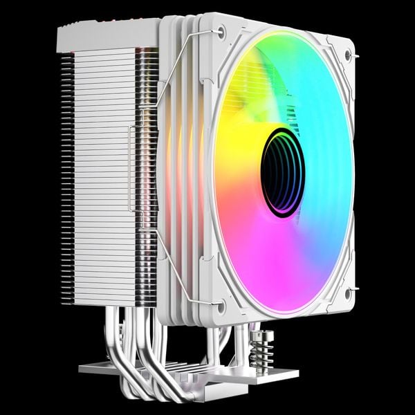  Tản nhiệt khí CoolMoon GT400 | ARGB Display, Trắng 