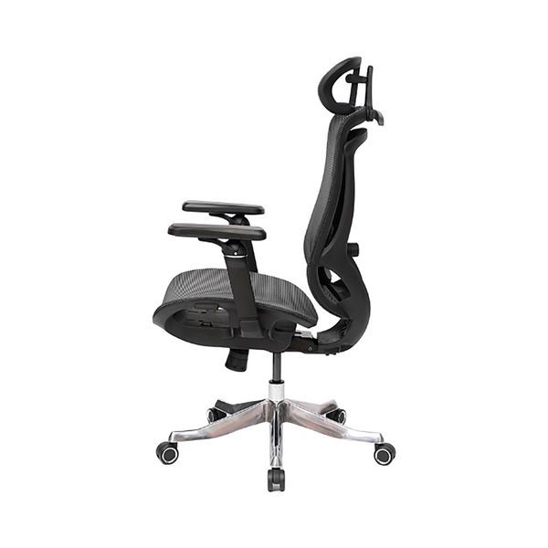  Ghế công thái học HYPERWORK Airy Pro | Đen, 150kg, Chân xoay, Lưng lưới 
