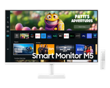  Màn hình thông minh Samsung M5 LS32CM501EEXXV | 32 inch, Full HD, VA, 60Hz, 4ms, HDR10, phẳng, WiFi 5, Bluetooth 5.2, remote, trắng 