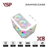  Thùng máy Case VSP X8 - Trắng | Hồ cá, không kèm fan 