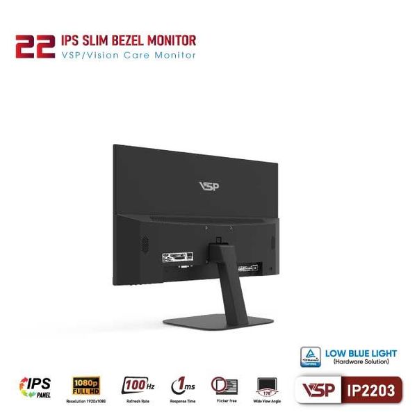  Màn hình Văn phòng VSP IP2205F | 22 inch, FHD, 100Hz, IPS, speaker 