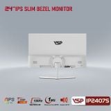  Màn hình Gaming VSP IP2407S trắng | 23.8 inch, Full HD, IPS, 100Hz, 5ms, phẳng 