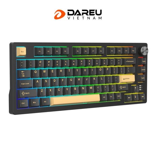  Bàn phím cơ gaming Dareu EK75 Rapid Trigger | Có dây, TKL, Magnetic Switch, RGB, Black, Rapid Trigger 