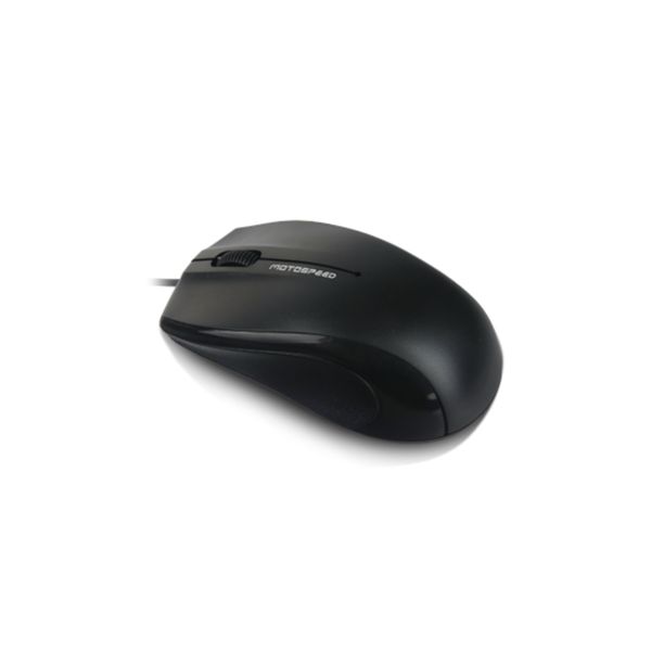  Chuột văn phòng Motospeed F333 | Có dây, 1000 DPI, 90g, Đen 