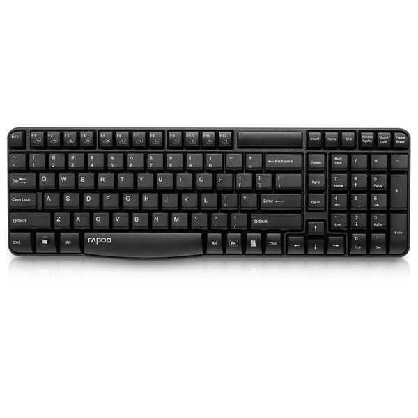  Combo phím chuột Rapoo X1800S | Wireless, Black 