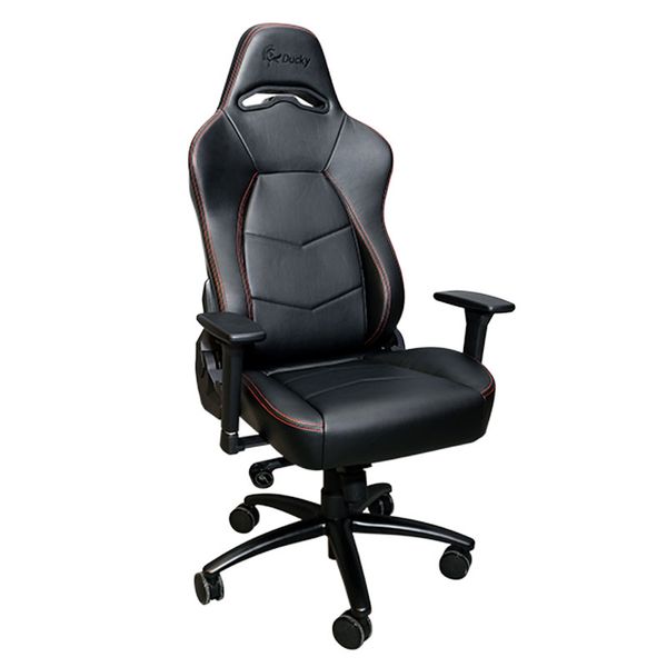  Ghế gaming DUCKY Hurricane | Đen, 120kg, Chân xoay, Da PU 