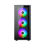  Thùng máy Xigmatek MYX 3F - Black | Kèm 3 fan led 