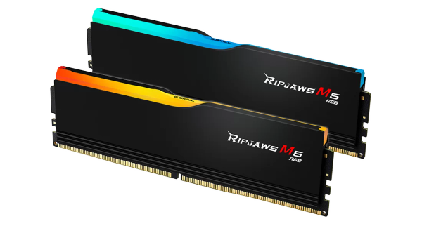 RAM PC G.SKILL Ripjaws M5 32GB RGB DDR5 Black | (2x16GB), 6400MHz, Intel/AMD F5-6400J3648F16GX2-RM5RK 