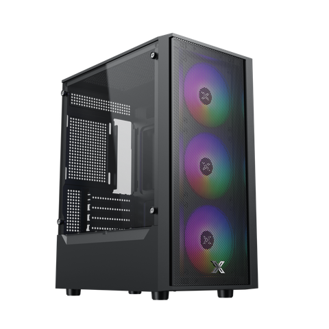 Thùng máy Xigmatek MYX Air 3F - Black | Kèm 3 fan led