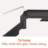 Giá treo màn hình Brateck LDT97 C012E - Đen | 17 - 32 inch 