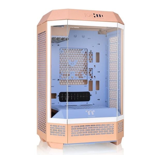  Thùng máy Thermaltake Tower 300 Peach Fuzz M-ATX | Sẵn 2 fan 14cm 