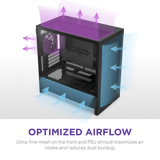  Thùng máy Case NZXT H3 Flow - Đen (CC-H31FB-01) 