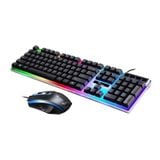  Combo phím chuột giả cơ G21 chuyên game | Trắng - Đen, Led Rainbow 