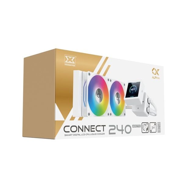  Tản nhiệt nước Xigmatek Alpha Connect 240 | ARGB, Trắng 