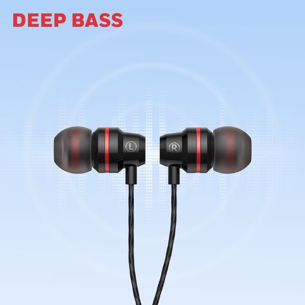  Tai nghe Honeywell Suono P60 | Có dây, In-ear, Đen 