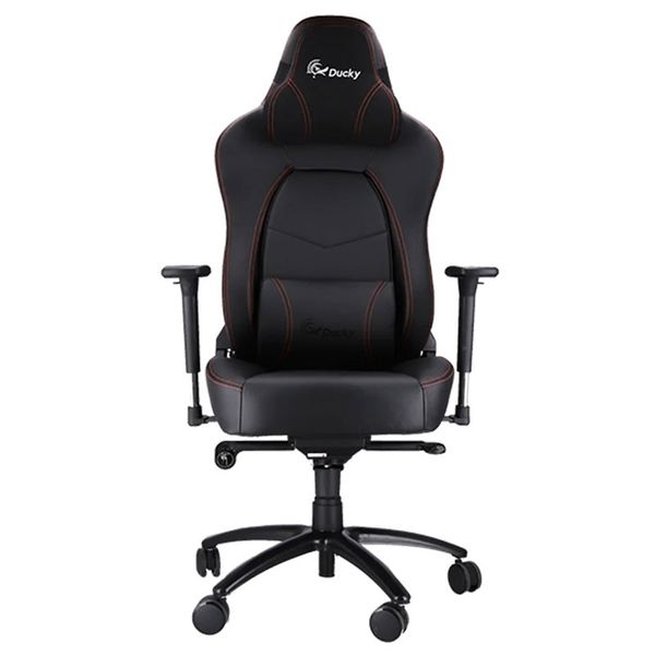  Ghế gaming DUCKY Hurricane | Đen, 120kg, Chân xoay, Da PU 