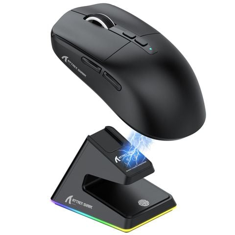Chuột gaming Attack Shark X6 | Wireless, Pixart 3395, 3 mode, black