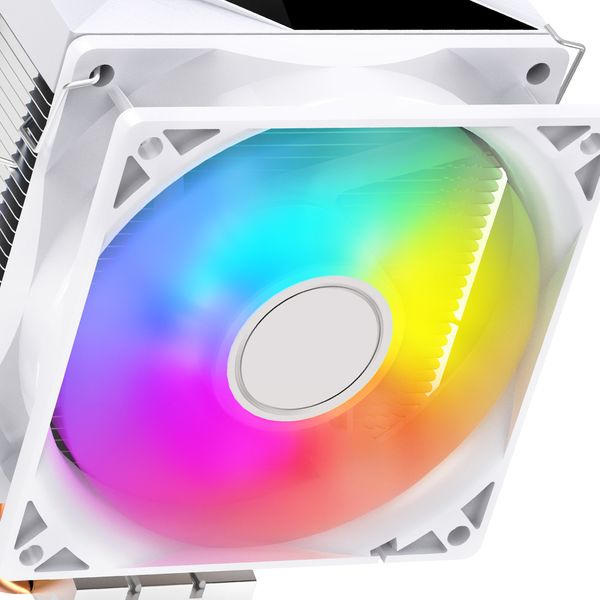  Tản nhiệt khí Leopard K200 White | RGB, Trắng 