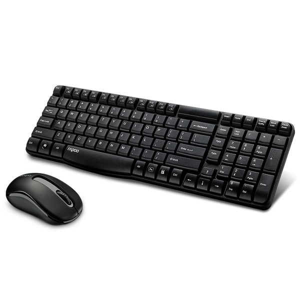  Combo phím chuột Rapoo X1800S | Wireless, Black 