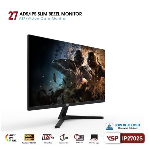  Màn hình Văn phòng VSP IP2702S | 27 inch, FHD, 120Hz, IPS 